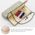 thumbnail image 3 of PRATYUS Flag Stars Precisionism PU Leather Jewelry Box for Necklaces Rings Earrings Pink, 3 of 5