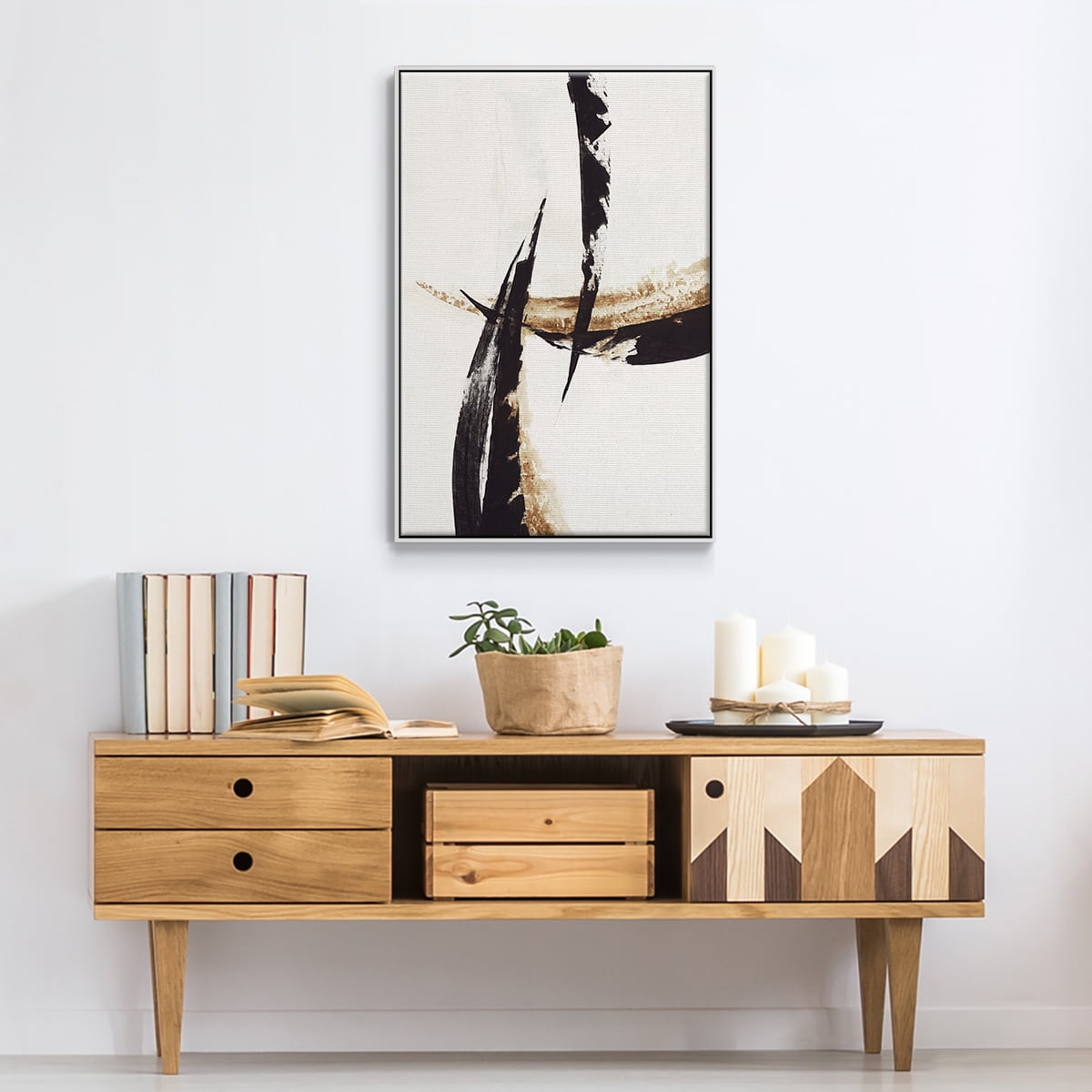 High Style II Framed Premium Gallery Wrapped Canvas - Ready to Hang