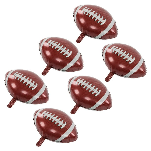 Globos De Papel De Fútbol, papel De Aluminio Seguro Y Reutilizable, Patrones Transparentes De Gran Tamaño, 6 Piezas De Globos De Fútbol, estilo De Fútbol Para El
