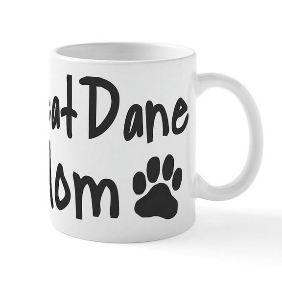 CafePress - Great Dane MOM Mug - 11 oz Ceramic Mug - Novelty Coffee Tea Cup