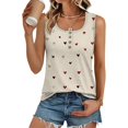 thumbnail image 6 of IMENGL Women's Tank Tops Soft Dresses Long Sleeve Dresses V Neck Printed Long Dress Casual Sleeveless Slim-Fit Camisole for Women,M-XXL, 6 of 7