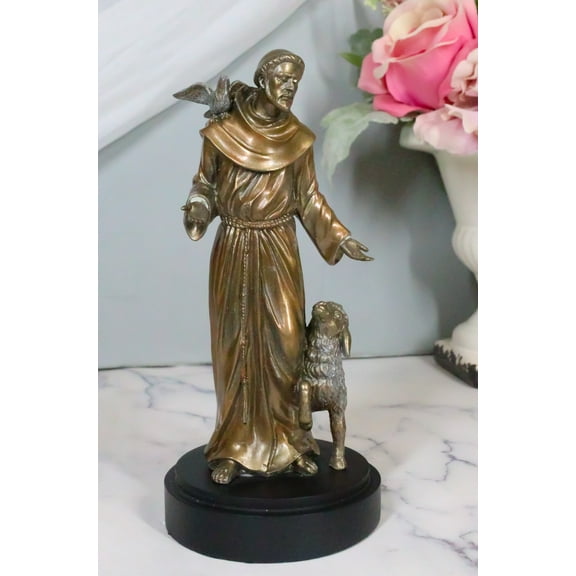 Ebros Holy Catholic Saint Francis Of Assisi Figurine 7.5"H Monk Patron Animals