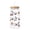 G, variant on QLUEWX Halloween Printed Glass Can Cup 500ml, Iced Coffee Glass Tumbler with Bamboo Lid & Glass Straw, Spooky Pattern Drinking Cup for Beverages
