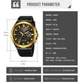 thumbnail image 5 of Men's Waterproof Sports Watch with Dual Display Multifunction Chronograph Week Date Analog Digital for Outdoor, 5 of 12