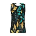 thumbnail image 4 of Camiseta sin mangas de cuello redondo para hombre, ropa deportiva para el hogar, pijamas, camiseta de color liso, blusa deportiva de poliéster para hombre, 4 of 5