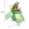 thumbnail image 3 of CoreLiving Pop Up Easter Cards with Envelopes, 3D Easter Eggs Basket Bunny Greeting Cards, Funny Popup Easter Day Cards for Religious Spring Holiday Gift Giving, 3 of 8