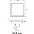 thumbnail image 4 of Desagüe de ducha cuadrado para baños, diseño de desagüe de azulejos invisible con cubierta extraíble (cuadrado de 10 x 10), 4 of 5
