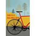 thumbnail image 2 of Phillip, Jamie 11x14 White Modern Wood Framed Museum Art Print Titled - Dad Ride, 2 of 4