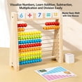 thumbnail image 2 of EGNMCR Wooden For Kids With Number Cards Math Learning Educational Toy puzzle hoop, 2 of 5