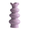 thumbnail image 3 of Jarrón de cerámica Jarrón moderno para flores Elegante arreglo floral Jarrón decorativo Violeta 21cm, 3 of 9