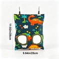 thumbnail image 3 of huayou Hanging Hay Feeder Bag with Double Round Eating Holes, Canvas Grass Storage Pouch for Rabbits, Guinea Pigs & Small Rodents, Easy To Hang On Pet Cage For Daily Feeding Use, 3 of 7