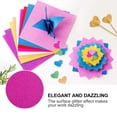 thumbnail image 3 of ORDDIART 100Pcs Beautiful Glitter Paper Assorted Colors Eco Friendly DIY Handmade Cards Material, 3 of 8