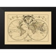 thumbnail image 2 of De L''isle 14x11 Black Modern Framed Museum Art Print Titled - World - De lisle, 2 of 5