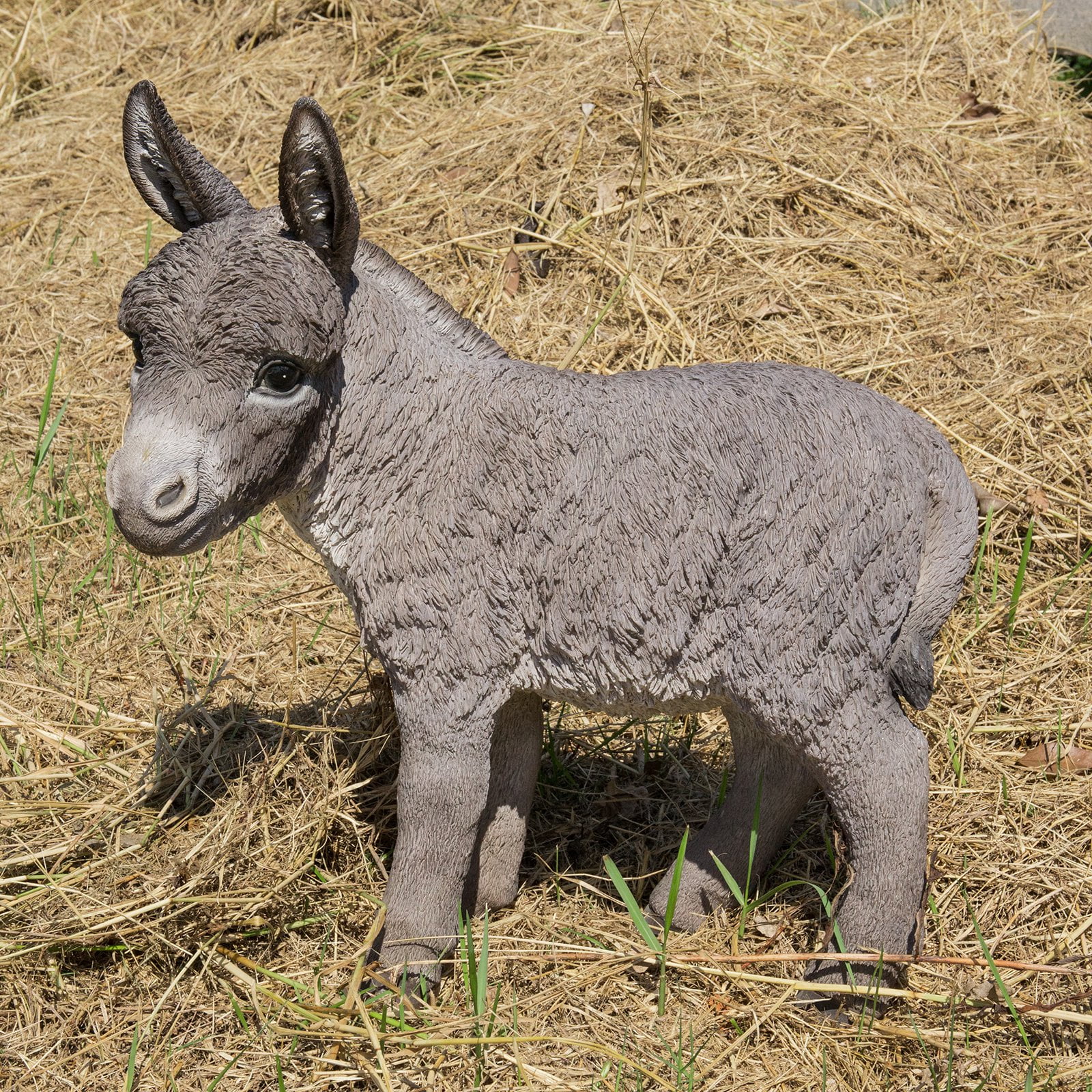 Buy Hi-Line Gift 20.5 Standing Donkey Looking Left Garden Statue with