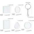 thumbnail image 2 of JESOT Silicone Resin Molds, 20 Pcs Silicone Molds for Resin Jewelry Casting Molds with Keychain Rings for DIY Craft Jewelry Making, 2 of 7
