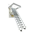 thumbnail image 2 of INTSUPERMAI Ceiling Mounted Hidden Telescopic Ladder Stairs White 13 Steps, 2 of 9