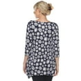 thumbnail image 3 of White Mark Women's Maternity Geometric Circle Tunic Top, 3 of 6