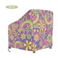 thumbnail image 7 of Renewold Outdoor Patio Chair Covers Water Resistant Lounge Deep Seat Covers UV Protection Adirondack Chair Protector Fits up to 29W x 33D x 36H Inch, Hippie Flower Pink Green, 7 of 7