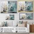 thumbnail image 4 of Designart "Serenity in Subtlety II" Abstract Collages Floater Framed Wall Art Living Room, 4 of 7