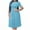 Light Blue Work Dress Clearance, variant on OSFVNOXV Work Dresses for Women Summer Bodycon Pleated Dresses Short Sleeve Crewneck Baby Doll Dresses for Seniors