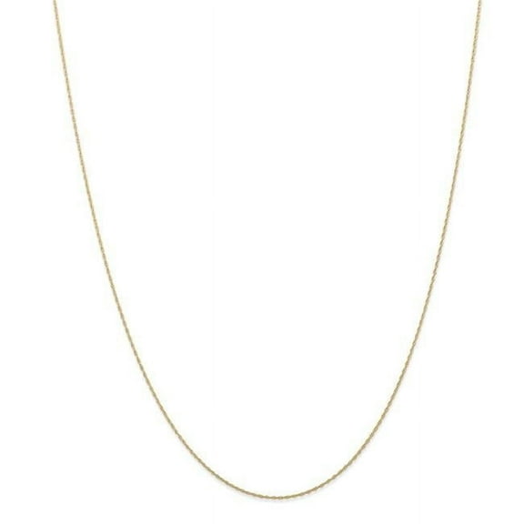 Finest Gold 0.5 mm x 18 in. 14K Yellow Gold Cable Rope Chain
