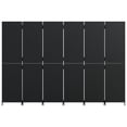 thumbnail image 4 of vidaXL Room Divider 6 Panels Black Poly Rattan, 4 of 12