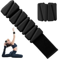 GoXteam Ankle Weights for Women Men, Adjustable Wrist Weighted Bracelet for Home Gym Workout, Running, Yoga, Exercise, Strength Training, Set of 2 (0.5LB Each, Black)