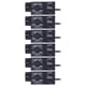 thumbnail image 1 of Amortiguador de tinta de 6 piezas, cabezal de inyección de tinta solvente, amortiguador de PP rectangular de repuesto para impresora XP600, color negro, 1 of 12