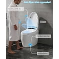 thumbnail image 2 of KULAGAGA Smart Toilet with Bidet Built-in, Auto Open/Close Lid, One Piece Elongated Toilet with Instant Warm Water & Warm Air Dryer, Self-Cleaning Technology, Night Light, Tankless Toilet, ECO Mode, 2 of 7