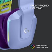 Logitech G733 LIGHTSPEED Wireless Gaming Headset with suspension headband, LIGHTSYNC RGB, Blue VO!CE mic technology and PRO-G audio drivers, Lilac