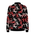 thumbnail image 4 of Pisexur Veste pour Femme Coupe-Vent Trench Manteaux Vestes d'Automne Cardigan Imprimé pour Femme Veste à Fermeture Éclair Veste à Manches Longues Veste Décontractée Veste, 4 of 5