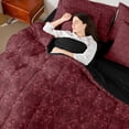 thumbnail image 4 of Feelyou Rustic Sheep Skull Twin Bedding Sets 7-Piece, Mandala Damask Bedding Comforter Set, 4 of 8