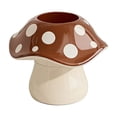 thumbnail image 2 of Cute Mushroom Shaped Pen Holder Desktop Stationery Organizer and Makeup Brush Stand Creative Whimsical Decor for Campus Office and Home Vanity, 2 of 6