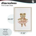 thumbnail image 4 of Stupell Industries Eclectic Floral Ballerina Teddy Bear Birch Framed Print Under Glass, 17 x 23, by Amy Hall, 4 of 8