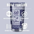 thumbnail image 3 of 80th Birthday Gifts for Women Men Vintage 1943 Tumblers 80 Year Old Birthday Supplies Vintage 1943 Back in 1943 Old Time Information Stainless Steel Vacuum Insulated Tumblers 20 oz, 3 of 6
