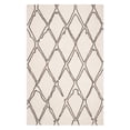 thumbnail image 2 of SAFAVIEH Casablanca Amilia Geometric Wool Shag Runner Rug, Ivory/Black, 2'3" x 8', 2 of 2