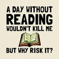 thumbnail image 3 of CafePress - Risk It Reading T Shirt - Men's Classic Graphic T-Shirt, 3 of 4