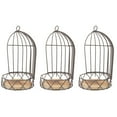 thumbnail image 3 of 3pcs Iron Metal Bird Cage Decoration Hanging Flower Holder Desktop Adornment, 3 of 6