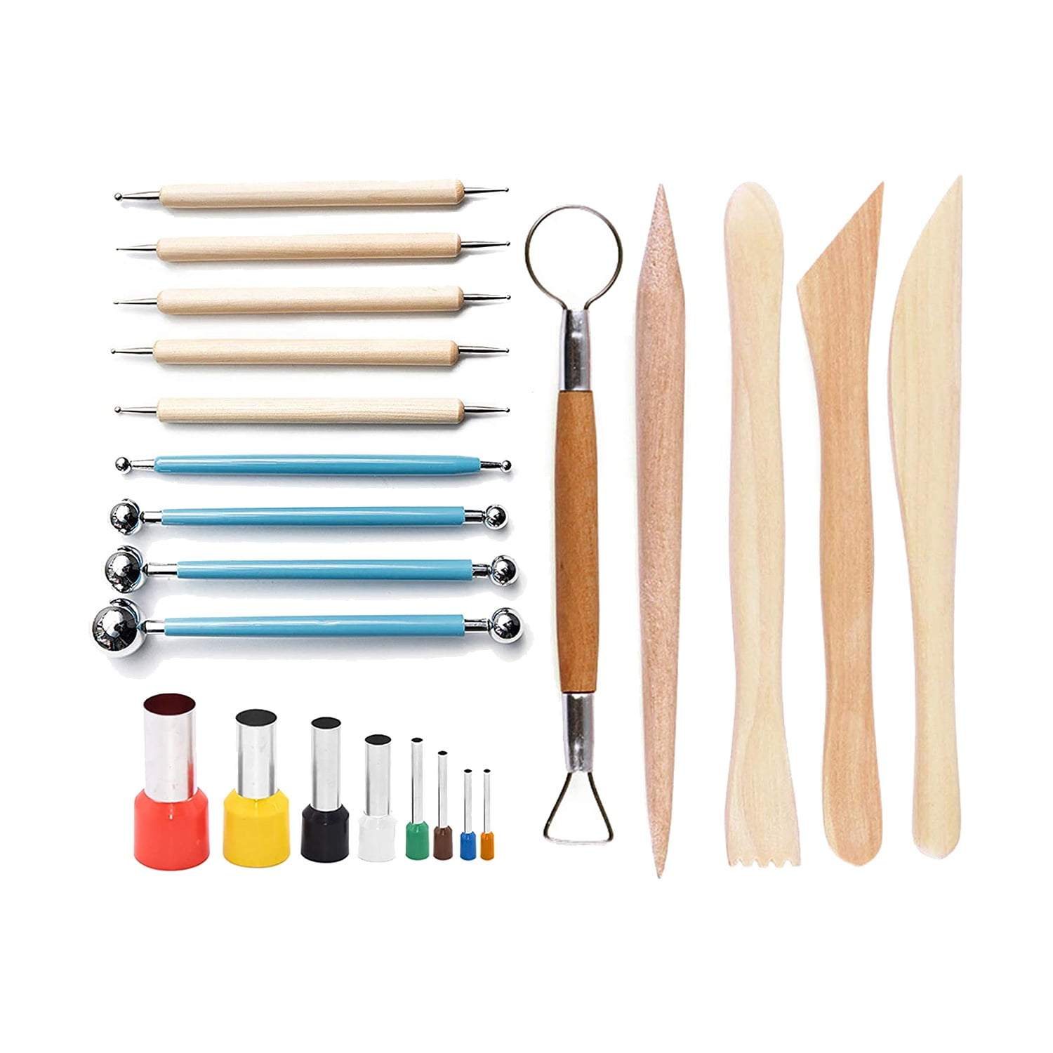 4X ceramic Polymer Clay Tools Carving Craft Shape Manual DIY Pill Stick Pottery 