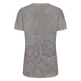 thumbnail image 5 of MEICHEN Short Sleeve Shirts Womens Fashion Casual Print V Neck T Shirt Plus Size Tops Loose Fit Blouse, 5 of 9