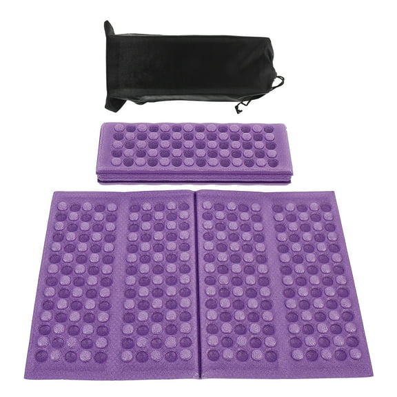 Raindrops Folding Seat Pad Durable Rectangular for Camping Yoga Beach 2Pcs 15X10.6X0.5In