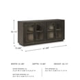 thumbnail image 3 of Signature Design by Ashley Dreley Grayish Brown Accent Cabinet, 3 of 10