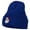 Royal, variant on Santa Claus Head Embroidered Long Knitted Beanie - Royal OSFM