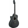 Stagg SA30ACE-BK LH Auditorium Cutaway Acoustic-Electric Guitar - Left Handed - Black