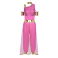 thumbnail image 3 of vastwit Costume de Princesse Arabe pour Femmes, Combinaison Ornée de Gemmes, Robe de Danse du Ventre, Rose Vif TG, 3 of 4