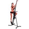 thumbnail image 1 of Escaladora para Ejercicio en Casa, 4 Niveles de Ajuste, Escaladora Plegable 59 * 27 * 37 in (150 * 70 * 94 cm), Elíptica, Altura Máxima 78.74 in (200 cm), (Negro), 1 of 6