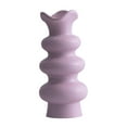 thumbnail image 2 of Jarrón de cerámica Jarrón moderno para flores Elegante arreglo floral Jarrón decorativo Violeta 21cm, 2 of 9