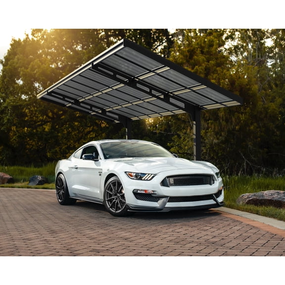 Palram - Canopia Sydney Wave Single Carport - Gray