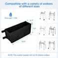 thumbnail image 4 of KitchenKey  Upgraded Walker Basket with Cup Holder, Foldable Walker Bag with Large Capacity & Never Tipping Over- Not Fit for Rollator, 4 of 7