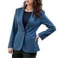 thumbnail image 2 of Casual Blazers for Women 2025 Long Sleeve Notch Lapel Collar Button Slim Fit Business Casual Work Office Jacket, 2 of 6